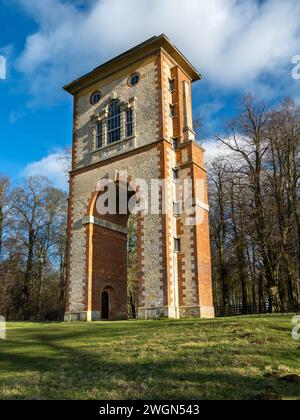 Bellmount Tower near Belton House, Grantham, Lincolnshire, England, UK Stock Photo