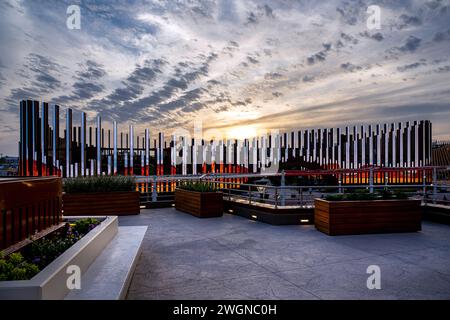 Doha, Qatar - January 29, 2024: The international horticultural expo 2023 held in Doha Qatar, Saudi Arabia Pavilion Doha Expo Bidda Park Stock Photo