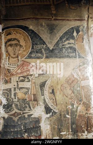 Greece, Thessaly, Larisa, Elassona Dolichi village Byzantine Church of Transfiguration of the Saviour Stock Photo