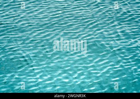 Full frame abstract light blue ripply water surface Stock Photo