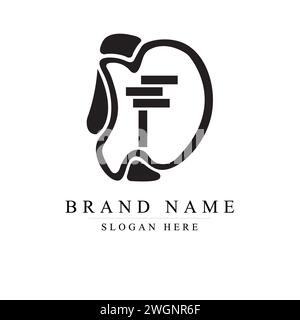 DF logo. D F design. White DF letter. DF/D F letter logo design ...