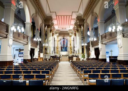 Interior of the St Philip's Cathedral, Birmingham, West Midlands, England Stock Photo