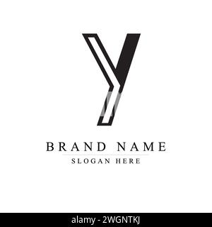initials letter Y logo design vector illustration template, Initial letter Y logo Stock Vector