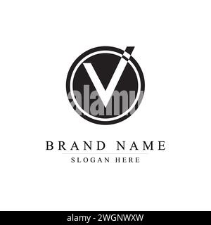AS Letter Logo Design inside a Black Circle. Creative Lettering Logo ...