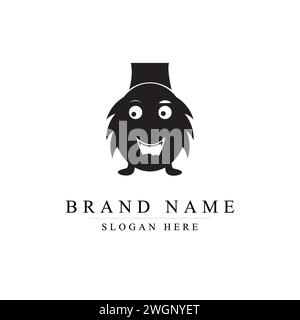 flat logo of vector cute penguin cartoon vector icon illustration animal nature icon concept isolated premium, O logo design Stock Vector