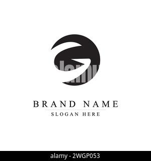 Initial letter G gaming esports style logo template, initials letter G logo design vector illustration template, Initial letter G logo, Stock Vector