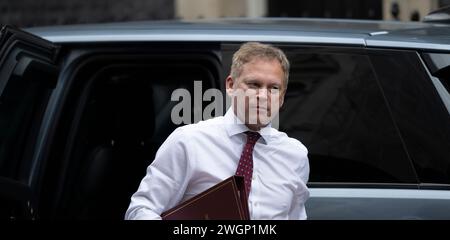 Downing Street, London, UK. 6th Feb, 2024. Grant Shapps MP, Defence Secretary arrives in Downing Street for weekly Cabinet Meeting. Credit: Malcolm Park/Alamy Live News Stock Photo