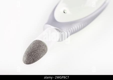 Electric nail file isolated on white background Stock Photo