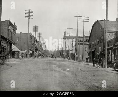 Main Street Butte City Montana USA 19th Century Stock Photo