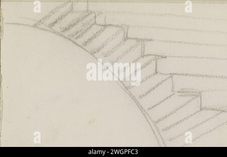 Study, possibly of an arc construction, Willem Witsen, c. 1888 - c. 1891  Page 23 from a sketchbook with 19 sheets. London (possibly) paper. chalk  arch, archivolt  architecture Stock Photo