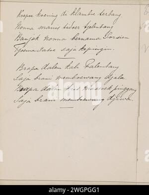 Note, c. 1916  Leaf 12 Verso from a sketchbook with 72 sheets.  paper. ink pen Stock Photo