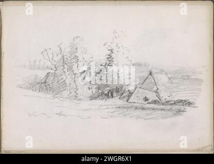 Houses in the countryside, 1834 - 1906 Page 13 Recto from a sketchbook ...