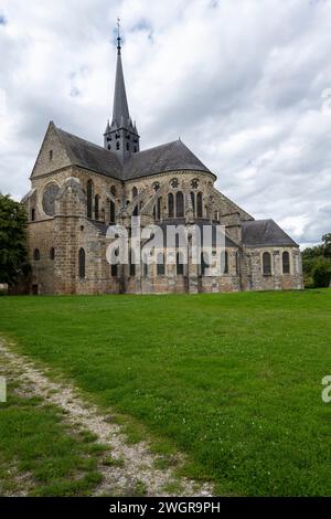 The abbey Saint Pierre et Saint Paul in Orbais-l'Abbaye, Marne, France. Stock Photo