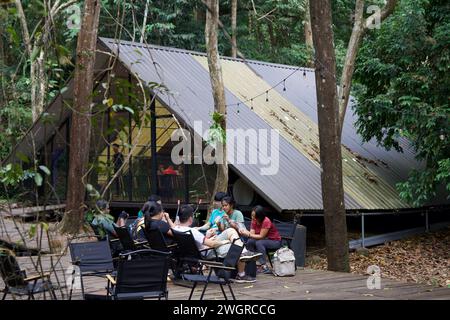 Cafe at Gunung Lambak, Kluang, Malaysia Stock Photo