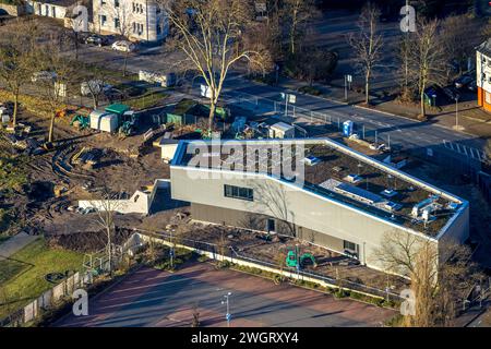 Luftbild, SportPark Mottbruch Sportanlage Roßheidestraße, SuS Schwarz Blau Gladbeck e.V., Brauck, Gladbeck, Ruhrgebiet, Nordrhein-Westfalen, Deutschland ACHTUNGxMINDESTHONORARx60xEURO *** Aerial view, SportPark Mottbruch Sportanlage Roßheidestraße, SuS Schwarz Blau Gladbeck e V , Brauck, Gladbeck, Ruhrgebiet, Nordrhein Westfalen, Germany ACHTUNGxMINDESTHONORARx60xEURO Stock Photo