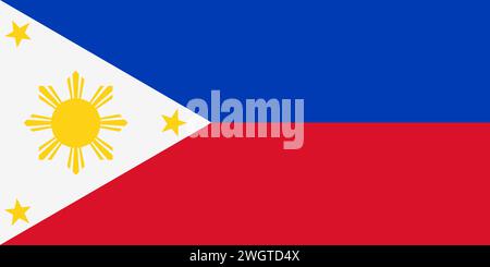 Philippines Islands flag background illustration Stock Photo