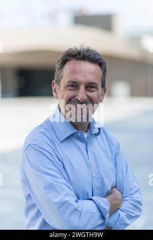 Mature man outdoors, Milano, Italy. Stock Photo