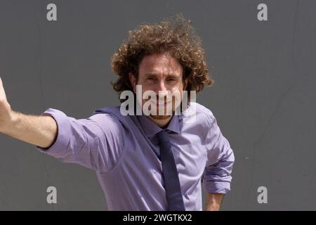 Man in the city, Milano, Italy. Stock Photo