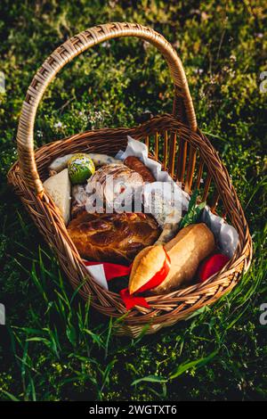 Easter Basket, Hungary Stock Photo