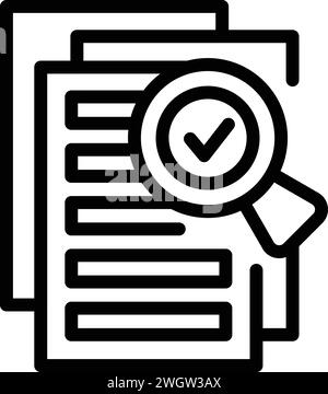 Mobile device pin icon outline vector. Document ai. Slender judicial device Stock Vector