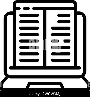 Dark vocal mobile icon outline vector. System student. Audio document Stock Vector