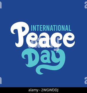 International peace day Sep 21 vector Illustration concept. International Day of Living Together in Peace. World peace day. International Day of Peace Stock Vector