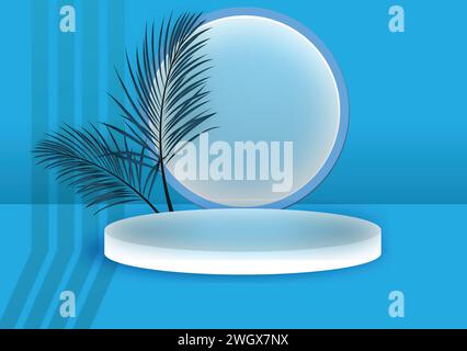 Free PSD luxury podium for product presentation 3d render Stock Vector