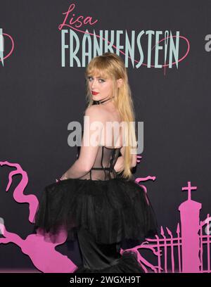 February 5, 2024, Hollywood, California, USA: Actress KATHRYN NEWTON attends the Los Angeles Special Screening of 'Lisa Frankenstein.' (Credit Image: © Billy Bennight/ZUMA Press Wire) EDITORIAL USAGE ONLY! Not for Commercial USAGE! Stock Photo