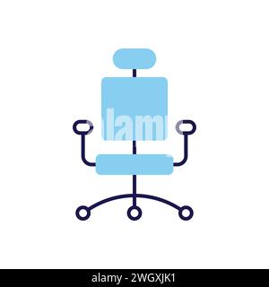 Office Chair related vector icon. Isolated on white background. Vector illustration Stock Vector