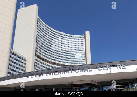 Uno City, Vienna International Center, Wien, Österreich Stock Photo