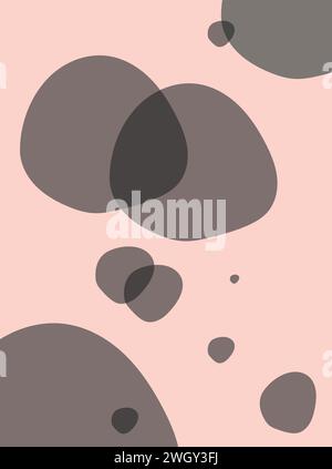 Seamless repeating pattern with soft neutral alternation and organic alternation. Light brown, beige, cream color. Fashionable and stylish wallpaper, Stock Vector