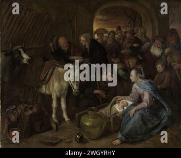 Jan Steen - the Adoration of the Shepherds Stock Photo - Alamy