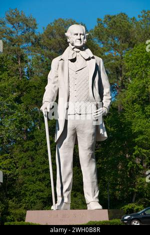 Sam Houston, 67 foot tall statue by David Adickes, world's largest statue of an American hero - Huntsville State Park in Huntsville, Texas - USA Stock Photo