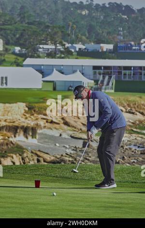 Pebble Beach, California, USA. 8th Feb, 2017. Andy Garcia arrives on