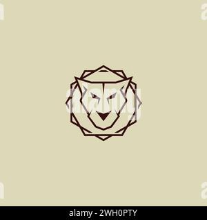 tiger line logo simple ans strong. Tiger head Logo Stock Vector