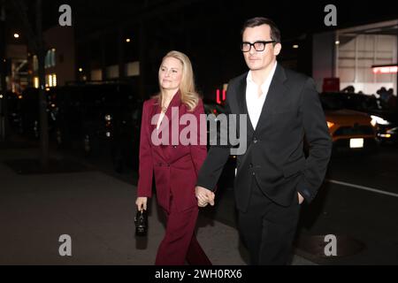 Ny, USA. 6th Feb, 2024. MoMA, New York, USA, February 06, 2024 - (L-R) Aimee Mullins and Rupert Friend attends Sophies Choice 40th anniversary screening at Museum of Modern Art on February 06, 2024 in New York City. Photo: Giada Papini Rampelotto/EuropaNewswire.Editorial Use Only. Not for Commercial USAGE! (Credit Image: © Luiz Rampelotto/ZUMA Press Wire) EDITORIAL USAGE ONLY! Not for Commercial USAGE! Stock Photo