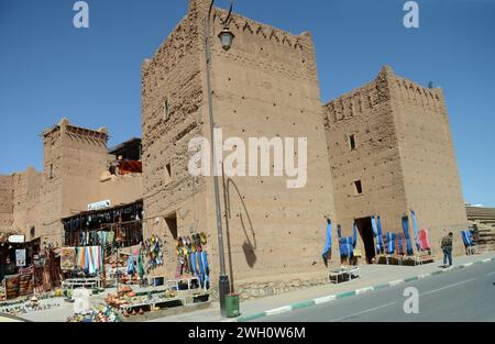 Berber handicraft market in Ouarzazate, Morocco Stock Photo