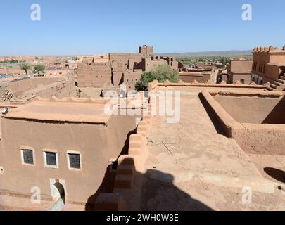 The kasbah of Taourirt in the old city of Ouarzazate, Morocco. Stock Photo