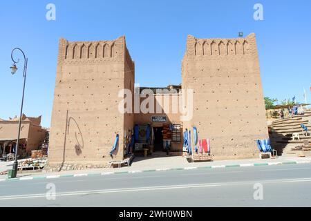 Berber handicraft market in Ouarzazate, Morocco Stock Photo