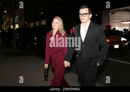 New York City. 06th Feb, 2024. MoMA, New York, USA, February 06, 2024 - (L-R) Aimee Mullins and Rupert Friend attends Sophies Choice 40th anniversary screening at Museum of Modern Art on February 06, 2024 in New York City. Credit: Giada Papini Rampelotto/EuropaNewswire Editorial Use Only. Not for Commercial USAGE!/dpa/Alamy Live News Stock Photo