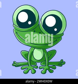 Cute and realistic frog Stock Vector Image & Art - Alamy
