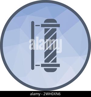 Barber Pole icon vector image. Stock Vector