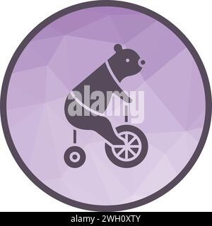 Bear Performing icon vector image. Stock Vector