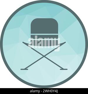 Camping Chair icon vector image. Stock Vector