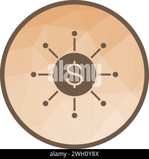 Cash Distribution icon vector image. Stock Vector