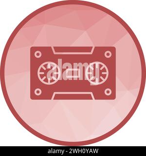 Vintage Cassette Icon Vector Illustration Stock Vector Image & Art - Alamy