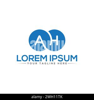 AH Letter Logo Design. Unique and Modern Logo Design. Stock Vector