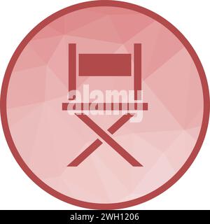 Director Chair icon vector image. Stock Vector