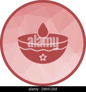 Diya Lamp icon vector image. Stock Vector