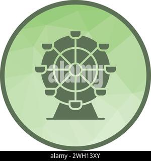Ferris Wheel icon vector image. Stock Vector